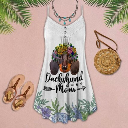 Dachshund Mom Floral - Summer Dress - Owl Ohh - Owl Ohh