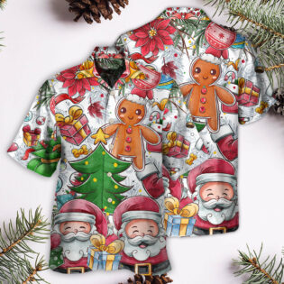 Christmas Santa Cutie Winter Snowman Gingerbread - Hawaiian Shirt - Owl Ohh - Owl Ohh