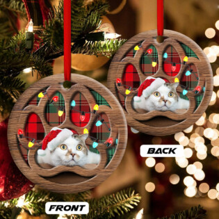 Christmas Meowy Xmas Gifts For Cat Lovers - Circle Ornament - Owl Ohh - Owl Ohh