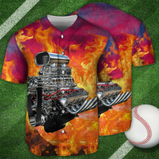 Hot Rod Loving The Road And Fire - Baseball Jersey - Owl Ohh - Owl Ohh
