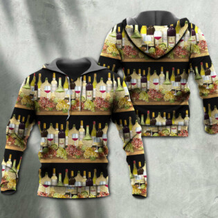 Wine Tasking Border Stripe - Hoodie - Owl Ohh - Owl Ohh