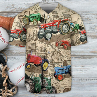 Tractor You Can Never Have Too Many Tractors - Baseball Jersey - Owl Ohh - Owl Ohh