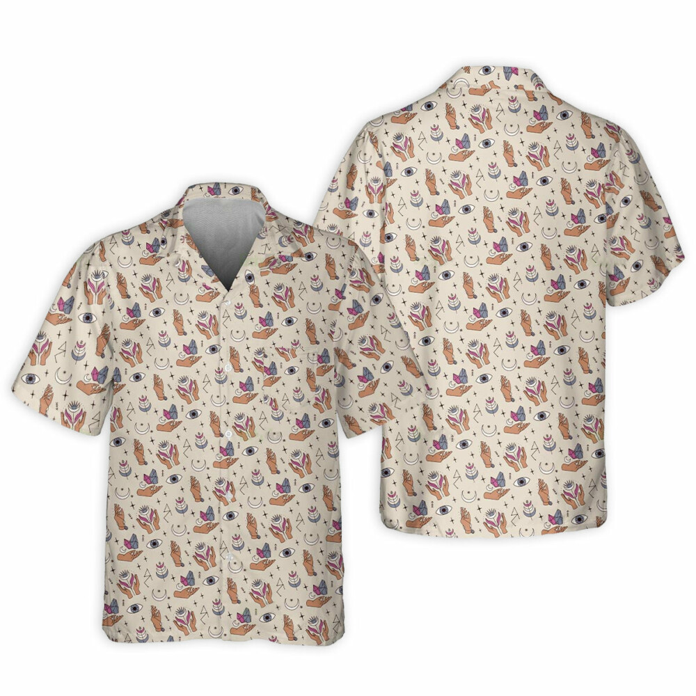 DnD Magic Hand Diamond Pattern - Hawaiian Shirt - Owl Ohh - Owl Ohh