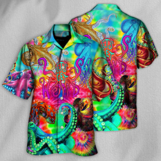Hippie Let's Get Octopus - Hawaiian Shirt - Owl Ohh-Owl Ohh
