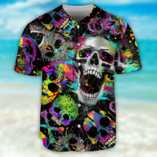 Skull Scare Style - Baseball Jersey - Owl Ohh - Owl Ohh