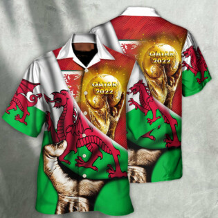 World Cup Qatar 2022 Wales Will Be The Champion Flag Vintage - Hawaiian Shirt - Owl Ohh - Owl Ohh