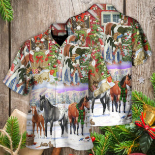 Christmas Farm Merry Xmas To Everyone - Hawaiian Shirt - Owl Ohh - Owl Ohh