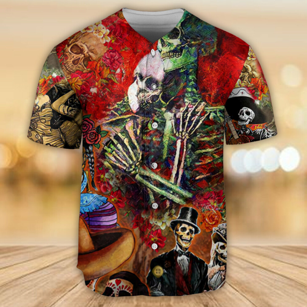 Skull Until We Are Seperated By Death - Baseball Jersey - Owl Ohh - Owl Ohh
