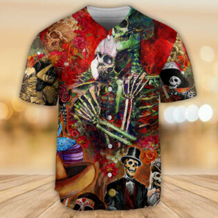 Skull Until We Are Seperated By Death - Baseball Jersey - Owl Ohh - Owl Ohh