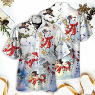 Snowman Christmas Merry Xmas - Hawaiian Shirt - Owl Ohh - Owl Ohh