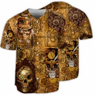 Skull Pirates Retro Style - Baseball Jersey - Owl Ohh - Owl Ohh