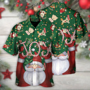 Christmas Santa Claus Lover Joy Green Style - Hawaiian Shirt - Owl Ohh - Owl Ohh
