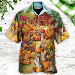 Thanksgiving Cat Wish You Happy Thanksgiving - Hawaiian Shirt - Owl Ohh for men and women, kids - Owl Ohh