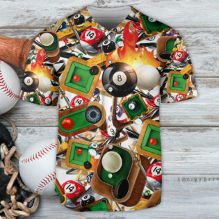 Billiard Make Your Own Luck - Baseball Jersey - Owl Ohh - Owl Ohh