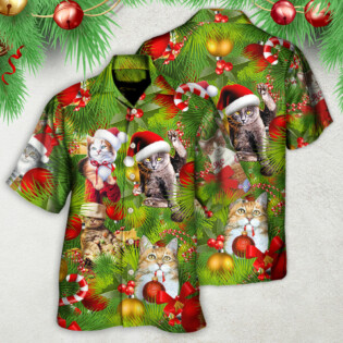 Christmas Cat It's Lazy Day - Hawaiian Shirt - Owl Ohh - Owl Ohh