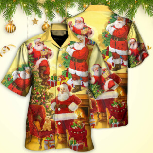 Christmas Santa Claus Story Happy Xmas Art Style - Hawaiian Shirt - Owl Ohh - Owl Ohh