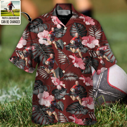 Rugby You Want Tropical Style Custom Photo - Hawaiian Shirt - Personalized Photo Gifts for men and women, kids - Owl Ohh