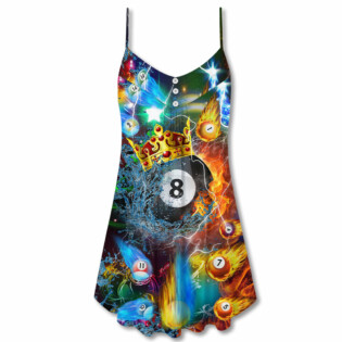 Christmas Billiard Firer Merry Christmas - V-neck Sleeveless Cami Dress - Owl Ohh - Owl Ohh