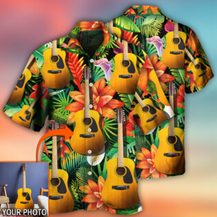 Guitar Various Style Tropical Custom Photo - Hawaiian Shirt - Owl Ohh - Owl Ohh