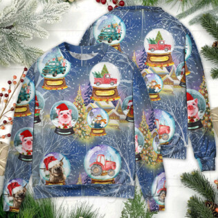 Christmas Farmer Xmas Funny Global - Sweater - Ugly Christmas Sweaters - Owl Ohh - Owl Ohh