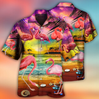 Flamingo In The Paradise Summer Cool Style - Hawaiian Shirt - Owl Ohh - Owl Ohh