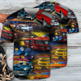 Car Muscle Car Family Love Car Art Style - Baseball Jersey - Owl Ohh - Owl Ohh