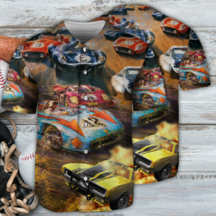 Car Racing Fast Style - Baseball Jersey - Owl Ohh - Owl Ohh