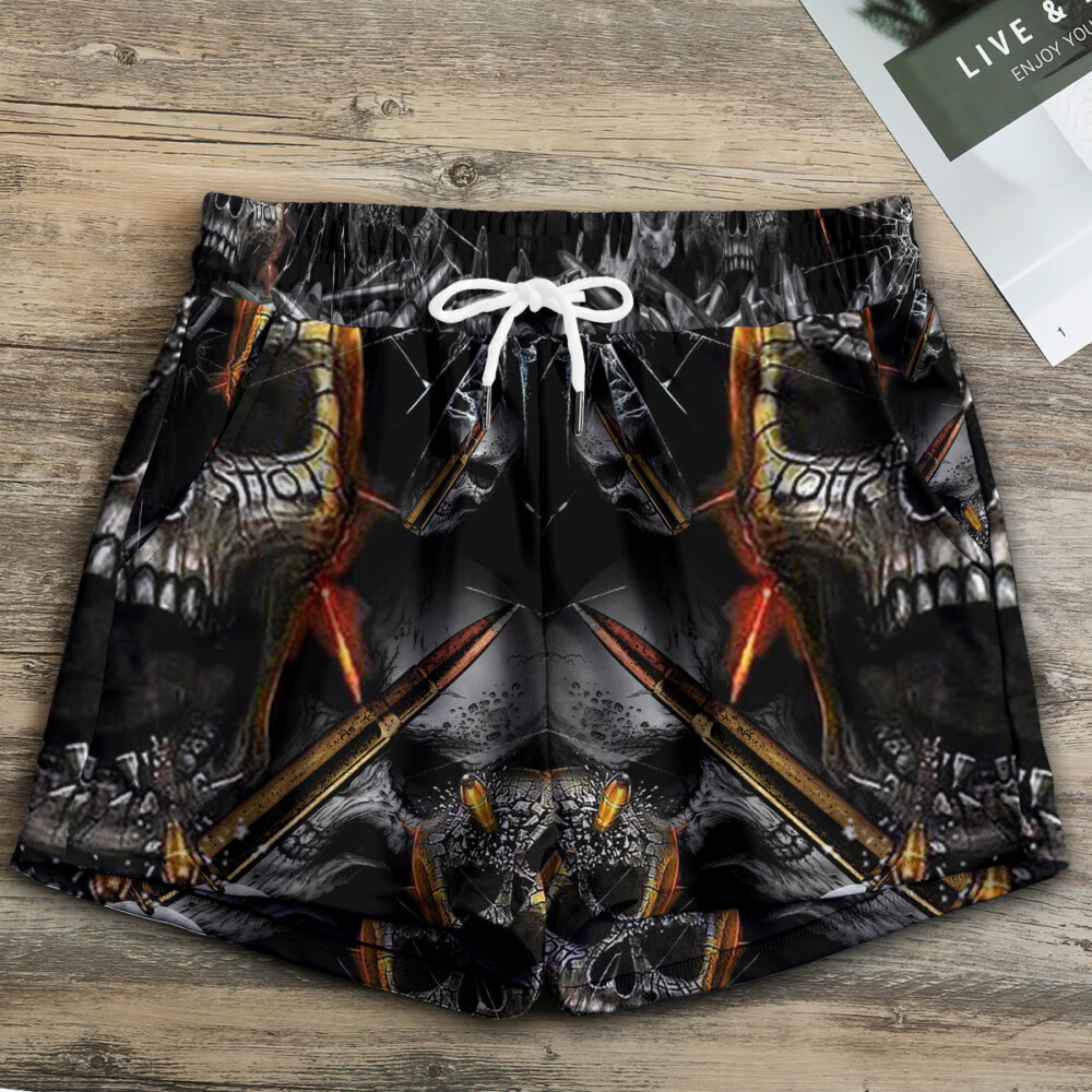 Skull Oh My Skull Cool - Women's Casual Shorts - Owl Ohh - Owl Ohh