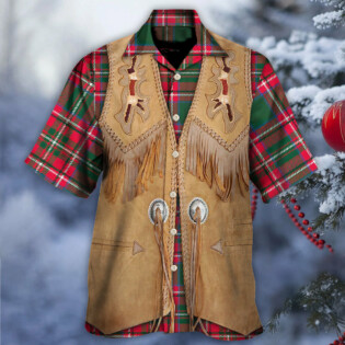 Christmas Santa Vintage Western Jacket Fringe - Hawaiian Shirt - Owl Ohh - Owl Ohh
