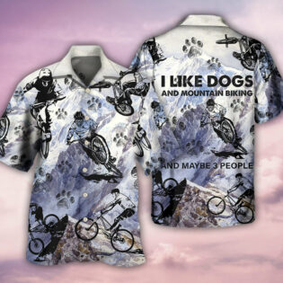 Bike I Like Dogs - Hawaiian Shirt - Owl Ohh - Owl Ohh