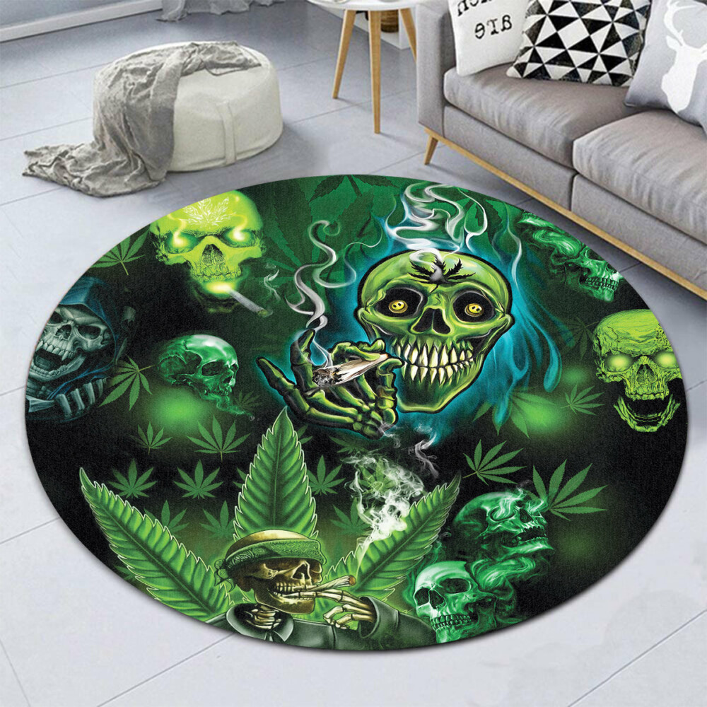 Skull So High Amazing Style - Round Mat - Owl Ohh - Owl Ohh