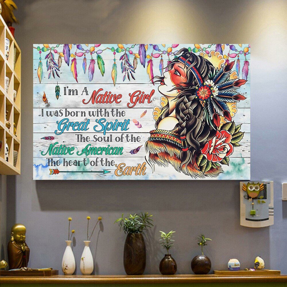 Native Love Great Spirit - Horizontal Poster - Owl Ohh - Owl Ohh