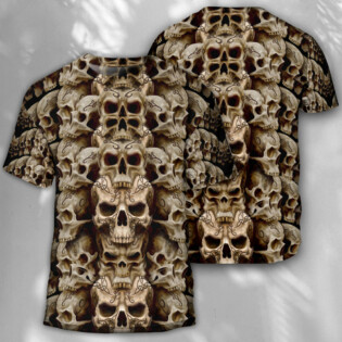 Skull Dark Inside Everyone - Round Neck T-shirt - Owl Ohh - Owl Ohh