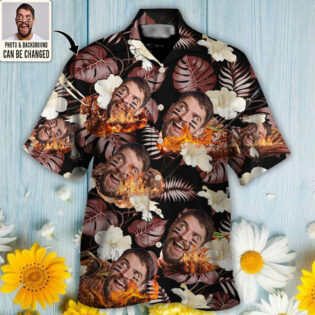 BBQ You Want Tropical Style Custom Photo - Hawaiian Shirt - Personalized Photo Gifts for men and women, kids - Owl Ohh