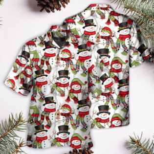 Christmas Snowman Family Happy Christmas - Hawaiian Shirt - Owl Ohh - Owl Ohh