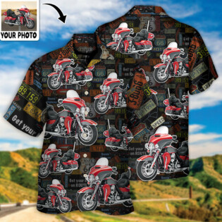 Motorcycle Ride Biker So Many Roads So Little Time Custom Photo - Hawaiian Shirt - Personalized Photo Gifts, Custom Photo Gifts, Personalized Gifts Ideas for men and women, kids - Owl Ohh