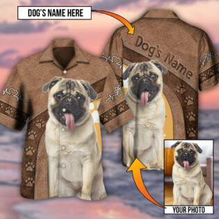 Dog Paw My Lovely Dog Classic Custom Photo Personalized - Hawaiian Shirt - Owl Ohh - Owl Ohh