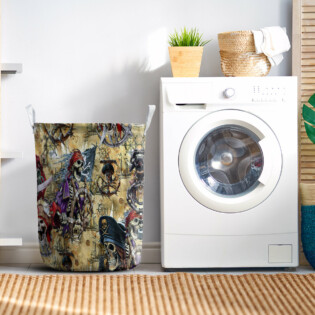 Skull Amazing Pirate Hunting - Laundry Basket - Owl Ohh - Owl Ohh