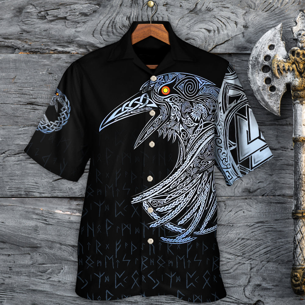 Viking Huginn And Muninn Birds Norse - Hawaiian Shirt - Owl Ohh - Owl Ohh