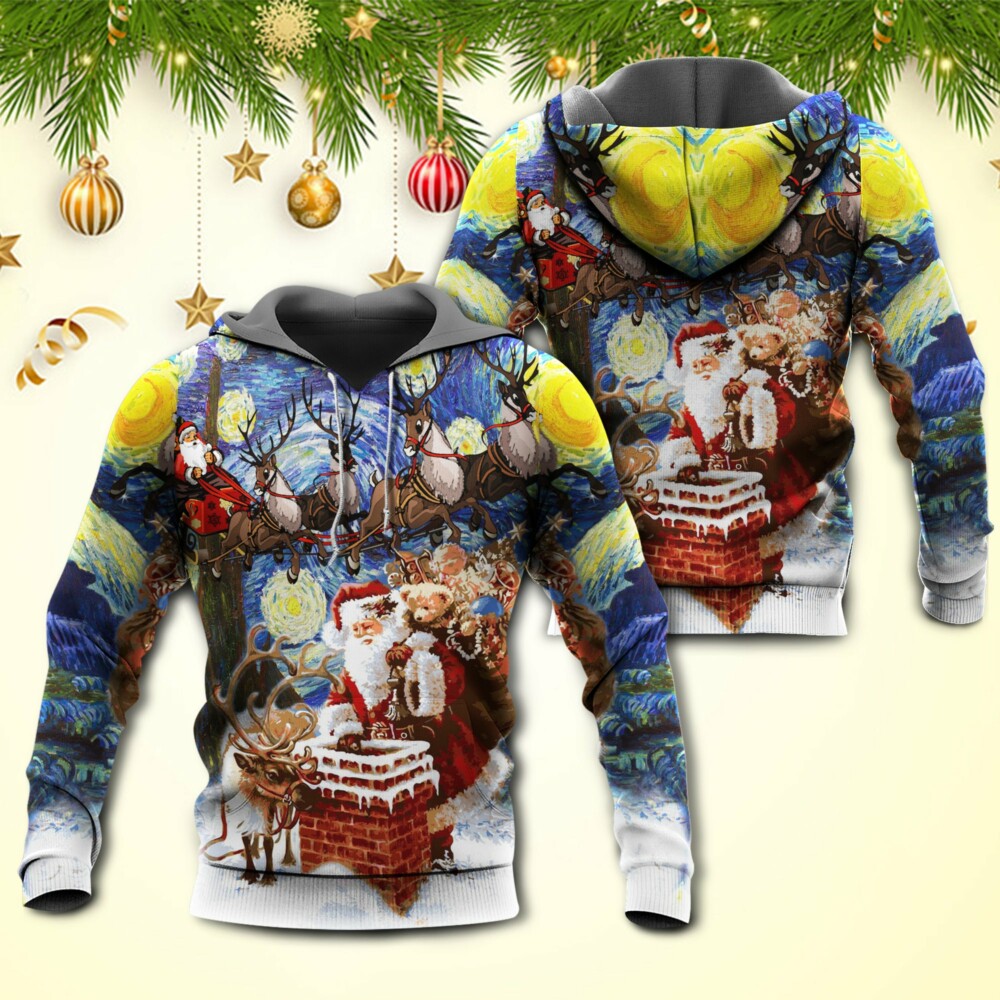 Christmas Santa Coming For You - Hoodie - Owl Ohh - Owl Ohh