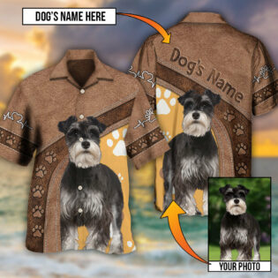 Dog Paw Brown Style Classic Custom Photo Personalized - Hawaiian Shirt - Owl Ohh - Owl Ohh