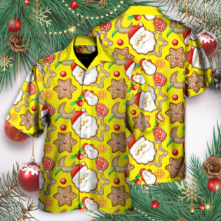 Christmas Santa Snowman Gingerbread And Sweets - Hawaiian Shirt - Owl Ohh - Owl Ohh