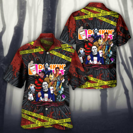 Horror Movie Characters Funny - Hawaiian Shirt - Owl Ohh - Owl Ohh