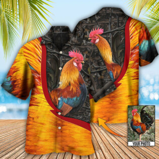 Chicken Rooster Beautiful Style Custom Photo - Hawaiian Shirt - Owl Ohh - Owl Ohh