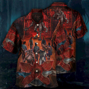 Demogorgon Monster Invading Hawkins - Hawaiian Shirt - Owl Ohh - Owl Ohh