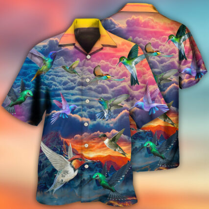 Hummingbird Amazing In The Dream Sky - Hawaiian Shirt - Owl Ohh - Owl Ohh