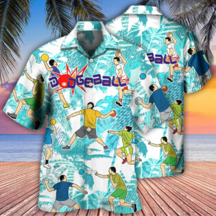 Dodgeball Ball Games Tropical Life - Hawaiian Shirt - Owl Ohh - Owl Ohh
