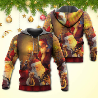 Christmas Santa Claus The Spirit of Christmas Art Style - Hoodie - Owl Ohh - Owl Ohh