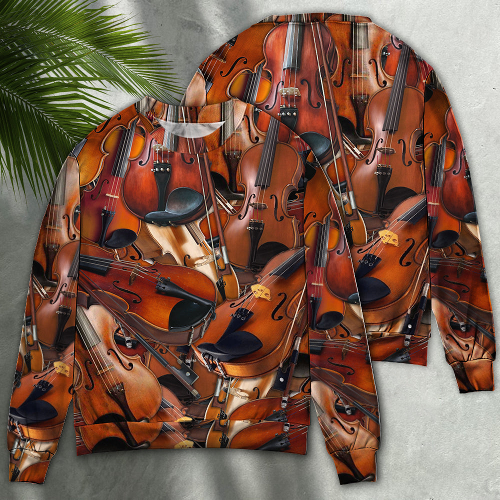 Violin The Instrument For Intelligent People - Sweater - Ugly Christmas Sweaters - Owl Ohh - Owl Ohh