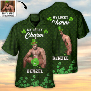 St Patrick's Day My Lucky Charm Custom Photo Personalized - Hawaiian Shirt - Personalized Photo Gifts for men and women, kids - Owl Ohh